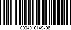 Código de barras (EAN, GTIN, SKU, ISBN): '0034910149436'