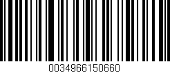 Código de barras (EAN, GTIN, SKU, ISBN): '0034966150660'