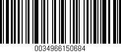 Código de barras (EAN, GTIN, SKU, ISBN): '0034966150684'
