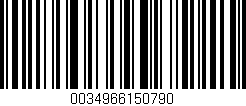 Código de barras (EAN, GTIN, SKU, ISBN): '0034966150790'