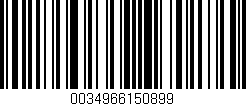 Código de barras (EAN, GTIN, SKU, ISBN): '0034966150899'