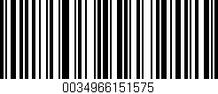 Código de barras (EAN, GTIN, SKU, ISBN): '0034966151575'
