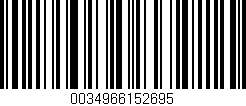 Código de barras (EAN, GTIN, SKU, ISBN): '0034966152695'