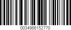 Código de barras (EAN, GTIN, SKU, ISBN): '0034966152770'