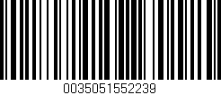 Código de barras (EAN, GTIN, SKU, ISBN): '0035051552239'