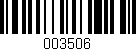 Código de barras (EAN, GTIN, SKU, ISBN): '003506'