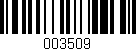Código de barras (EAN, GTIN, SKU, ISBN): '003509'