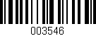 Código de barras (EAN, GTIN, SKU, ISBN): '003546'