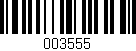Código de barras (EAN, GTIN, SKU, ISBN): '003555'