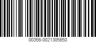Código de barras (EAN, GTIN, SKU, ISBN): '00356-0021305650'
