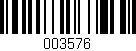 Código de barras (EAN, GTIN, SKU, ISBN): '003576'