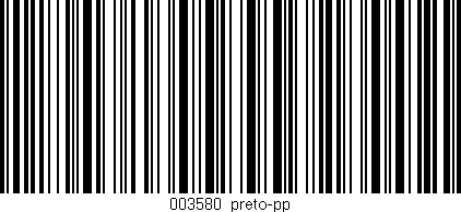 Código de barras (EAN, GTIN, SKU, ISBN): '003580_preto-pp'