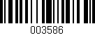 Código de barras (EAN, GTIN, SKU, ISBN): '003586'