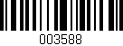 Código de barras (EAN, GTIN, SKU, ISBN): '003588'