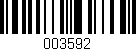 Código de barras (EAN, GTIN, SKU, ISBN): '003592'