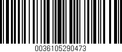 Código de barras (EAN, GTIN, SKU, ISBN): '0036105290473'