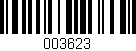 Código de barras (EAN, GTIN, SKU, ISBN): '003623'