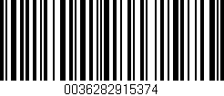 Código de barras (EAN, GTIN, SKU, ISBN): '0036282915374'