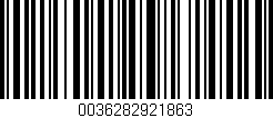 Código de barras (EAN, GTIN, SKU, ISBN): '0036282921863'
