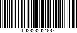 Código de barras (EAN, GTIN, SKU, ISBN): '0036282921887'