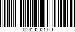 Código de barras (EAN, GTIN, SKU, ISBN): '0036282921979'