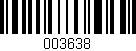Código de barras (EAN, GTIN, SKU, ISBN): '003638'