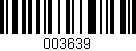 Código de barras (EAN, GTIN, SKU, ISBN): '003639'