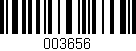 Código de barras (EAN, GTIN, SKU, ISBN): '003656'