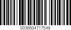 Código de barras (EAN, GTIN, SKU, ISBN): '0036604717549'