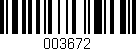 Código de barras (EAN, GTIN, SKU, ISBN): '003672'