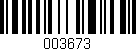 Código de barras (EAN, GTIN, SKU, ISBN): '003673'