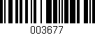 Código de barras (EAN, GTIN, SKU, ISBN): '003677'