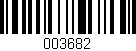 Código de barras (EAN, GTIN, SKU, ISBN): '003682'