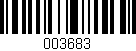 Código de barras (EAN, GTIN, SKU, ISBN): '003683'
