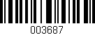 Código de barras (EAN, GTIN, SKU, ISBN): '003687'