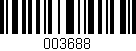 Código de barras (EAN, GTIN, SKU, ISBN): '003688'