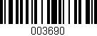 Código de barras (EAN, GTIN, SKU, ISBN): '003690'