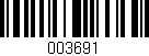 Código de barras (EAN, GTIN, SKU, ISBN): '003691'
