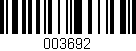 Código de barras (EAN, GTIN, SKU, ISBN): '003692'