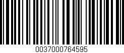 Código de barras (EAN, GTIN, SKU, ISBN): '0037000764595'