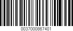 Código de barras (EAN, GTIN, SKU, ISBN): '0037000867401'