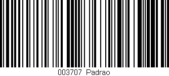 Código de barras (EAN, GTIN, SKU, ISBN): '003707|Padrao'