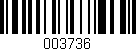 Código de barras (EAN, GTIN, SKU, ISBN): '003736'