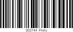 Código de barras (EAN, GTIN, SKU, ISBN): '003744|Preto'