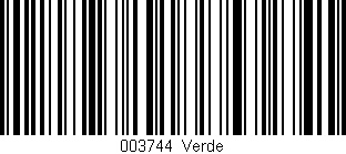 Código de barras (EAN, GTIN, SKU, ISBN): '003744|Verde'