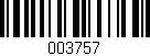 Código de barras (EAN, GTIN, SKU, ISBN): '003757'