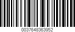Código de barras (EAN, GTIN, SKU, ISBN): '0037648363952'