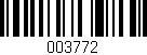 Código de barras (EAN, GTIN, SKU, ISBN): '003772'