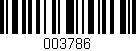 Código de barras (EAN, GTIN, SKU, ISBN): '003786'