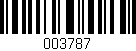 Código de barras (EAN, GTIN, SKU, ISBN): '003787'